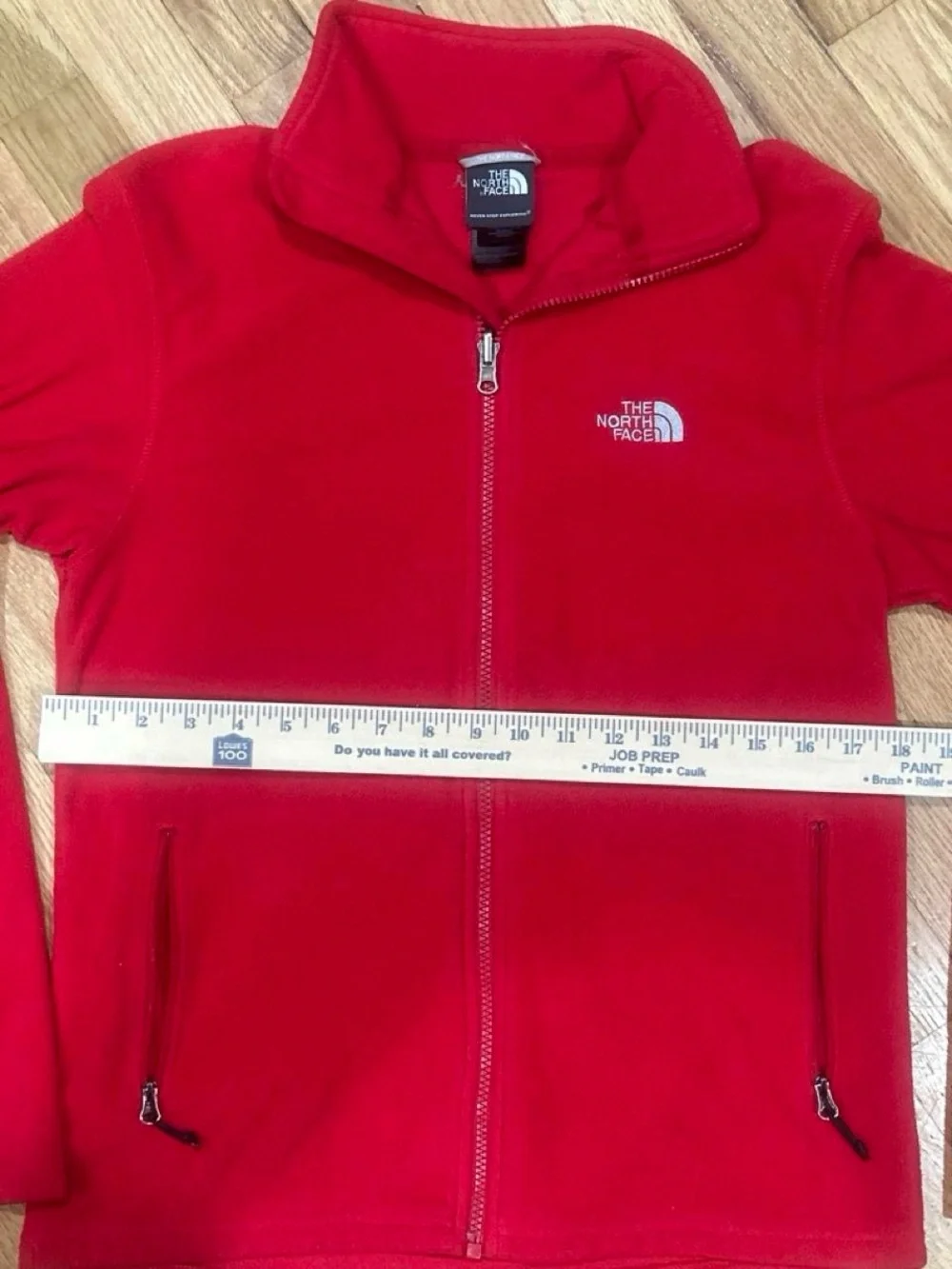 The North Face Men’s Red Full-Zip Fleece Jacket